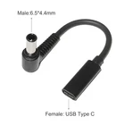 Переходник с USB типа C на 6,5*4,4 мм папа, преобразователь, штекер питания постоянного тока, соединительный кабель, шнур для Sony LG 19 в 19,5 в, блок питания для ноутбука