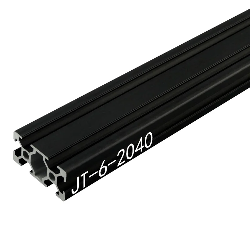 

1PC BLACK 2040 European Standard Anodized Aluminum Profile Extrusion 100-800mm Length Linear Rail for CNC 3D Printer