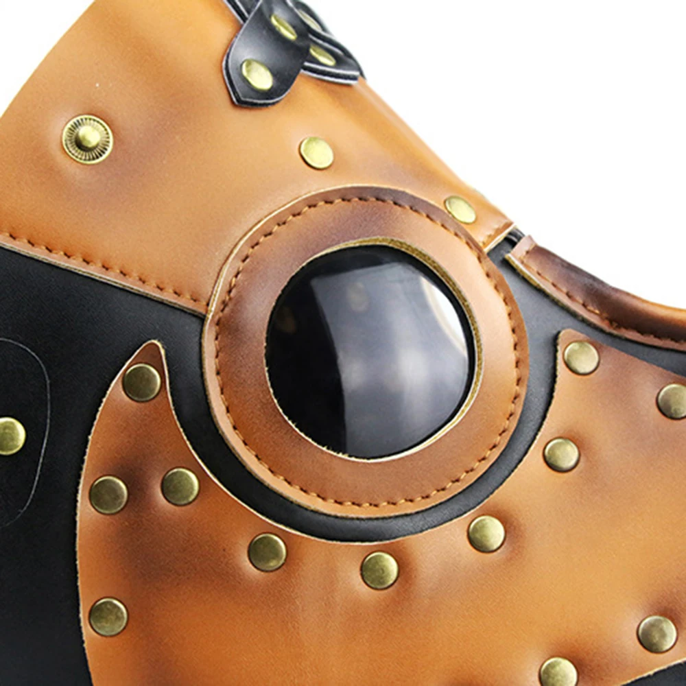 

New Plague Doctor Mask Beak Doctor Mask Long Nose Cosplay Fancy Mask Gothic Retro Rock Leather Halloween Beak Mask 5
