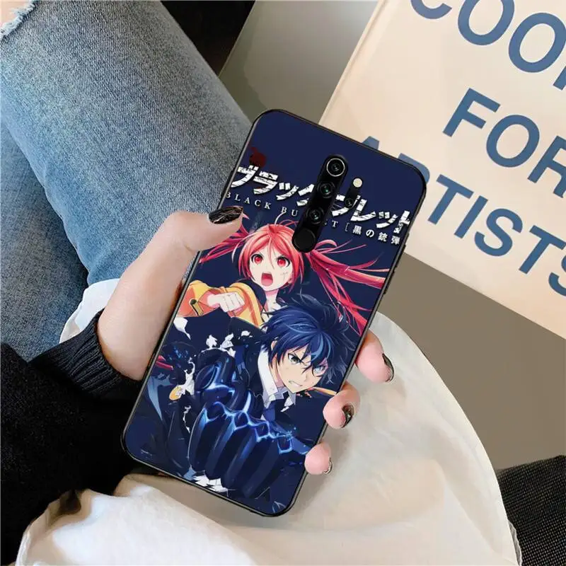 

NBDRUICAI Japanese anime black bullet Phone Case for Redmi Note 8 8A 7 6 6A 5 5A 4 4X 4A Go Pro Plus Prime