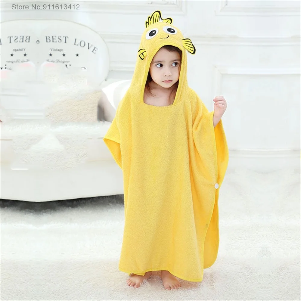 Синие банные полотенца с динозавром детский Мягкий банный халат детские халаты