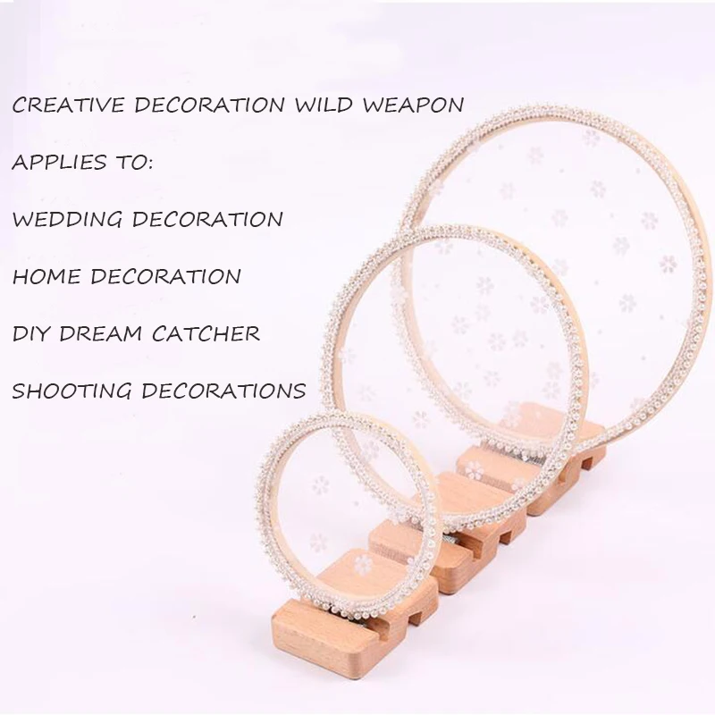 

Bamboo ring embroidery stretch bamboo stretcher stretch cross stitch embroidery diy wreath environmentally friendly solid wood