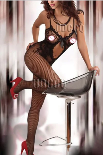 Сексуальное кружевное платье с фактурой в виде рыбной сети Косплей Пижама