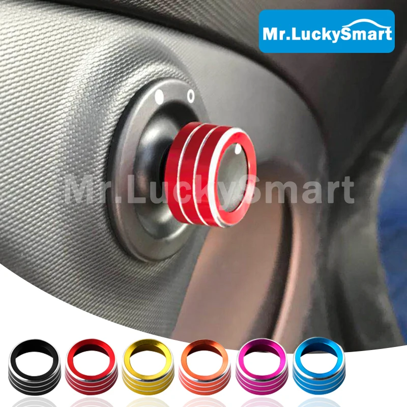 

Автомобильное зеркало заднего вида из алюминиевого сплава, регулировочная ручка крышки для Mercedes New Smart 453 Fortwo Forfour, аксессуары для интерьера