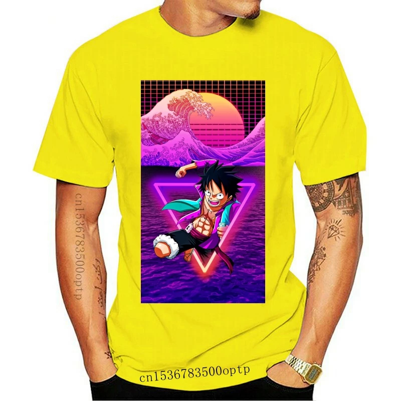 100% хлопковая Футболка в стиле хип хоп человек One Piece Monkey D Луффи для