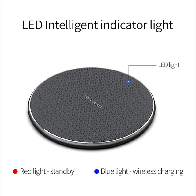Qi Wireless Charger Pad For iPhone13 12 11 Xs Pro Max X Xr 8 Plus SE2 For Samsung Galaxy S21 S20 Note20 Ultra S10 Note10 Plus 2