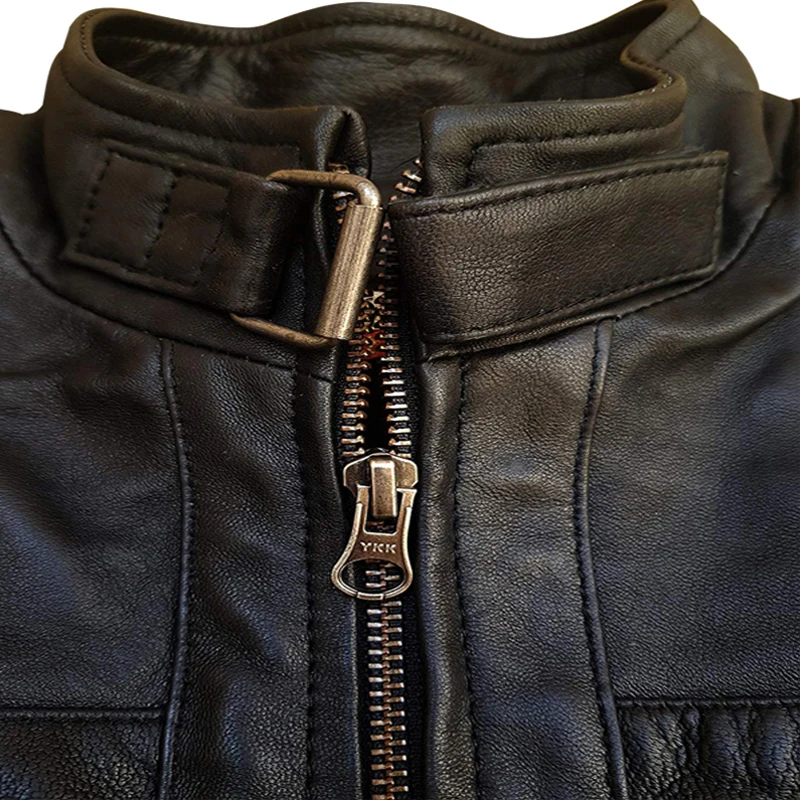 

Cool Style Men Fake Fur Leather Jacket Black Brown Slim Fit Warm Outdoor Windproof Biker Jacket Male Fashion Zipper Solid Coat
