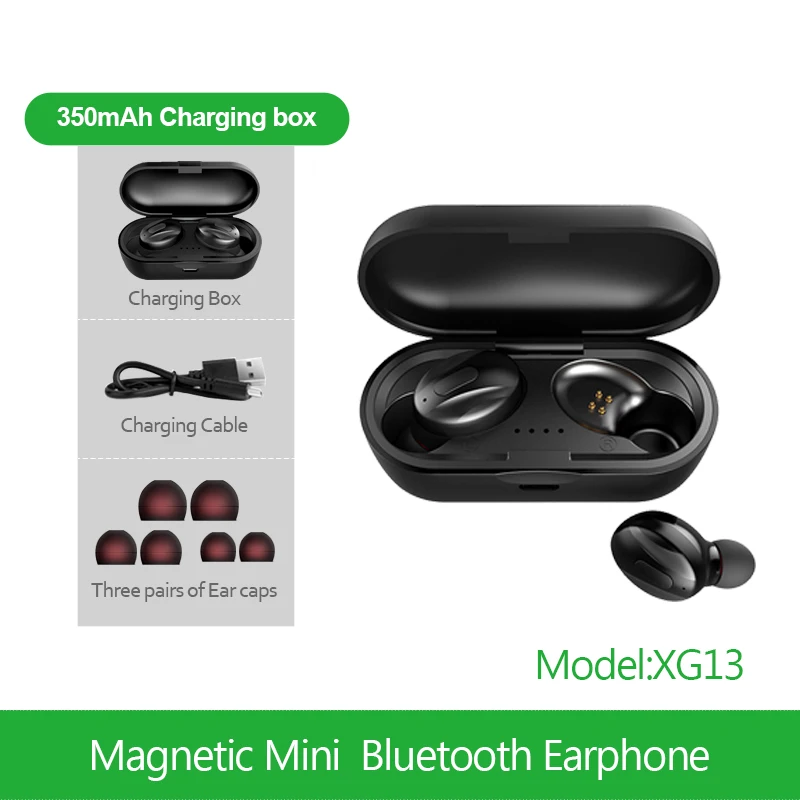 XG12 XG13 XG15 bluetooth-наушники 5,0 TWS наушники-вкладыши IPX5 Водонепроницаемая мини-гарнитура 5D стерео звук СПОРТИВНЫЙ ИГРОВОЙ наушник - Цвет: XG13
