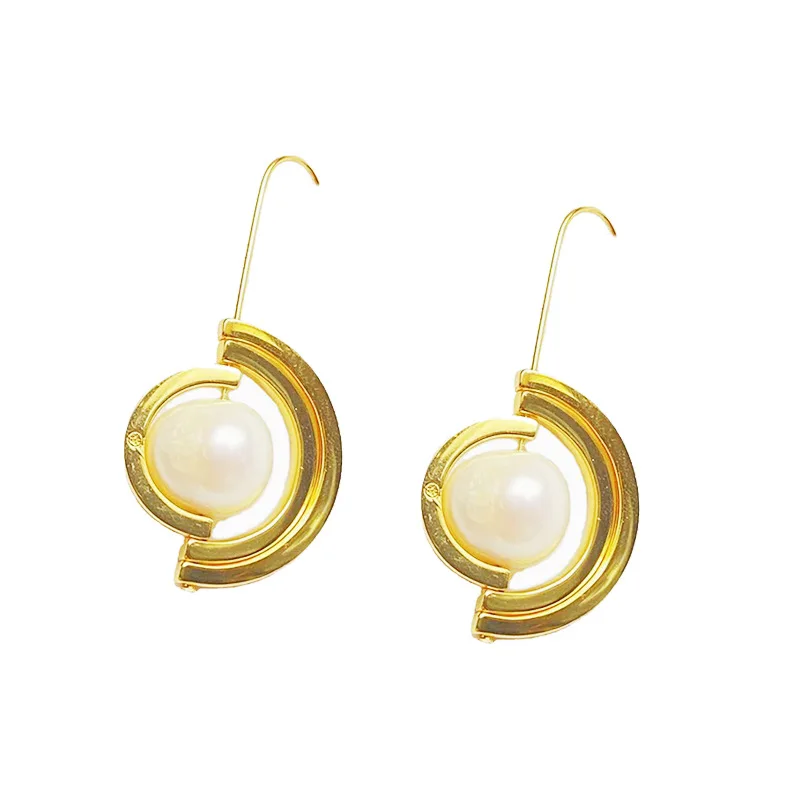 

Набор из колье и серёг, позолоченные, серьги с барочным жемчугом год