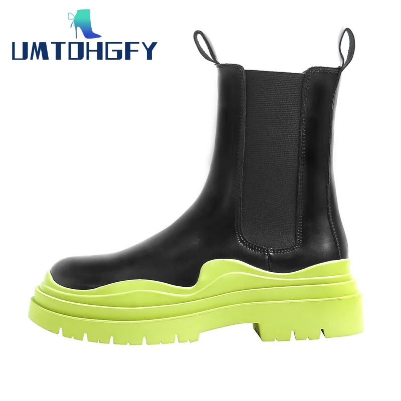 

New Luxury Chelsea Boots Women Ankle Boots Chunky Winter Shoes Platform Ankle Boots Slip On Chunky Heel BV Boot Brand Designer
