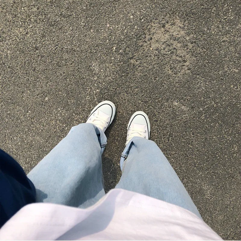 

Jeans Femme Pantalones 2020 Korean Loose High Waist Wide Leg Baggy Jeans Women Pants Black Fashion Casual Harajuku Woman Pants