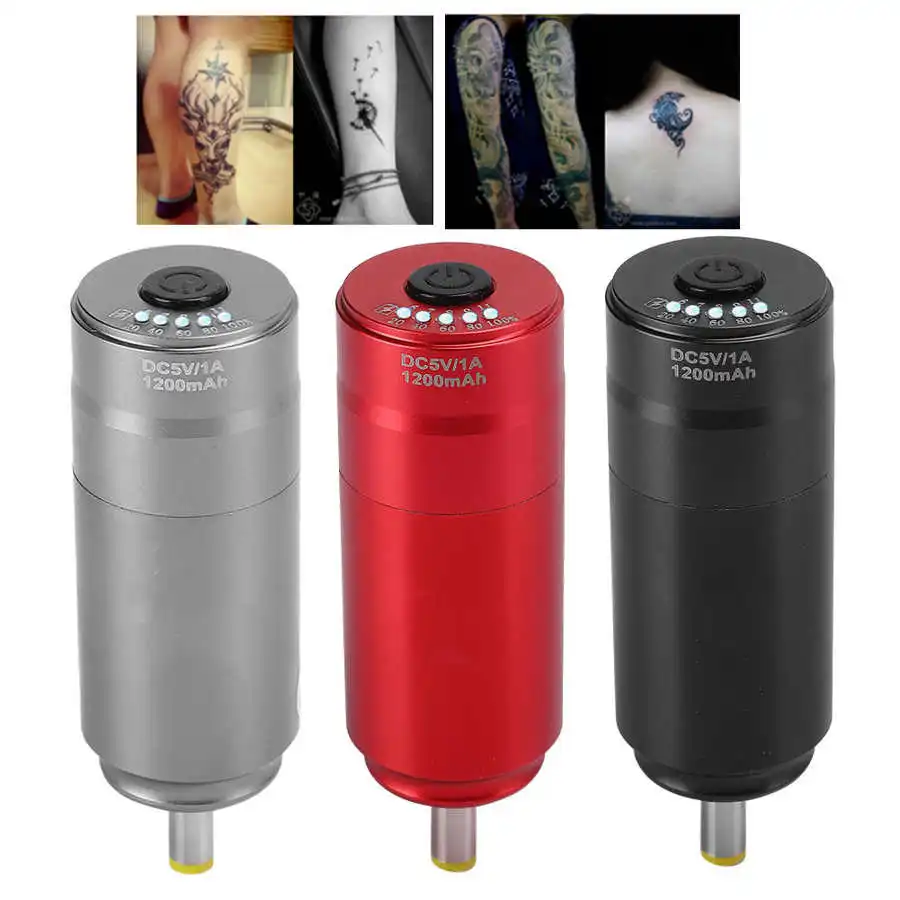 Беспроводная тату машинка источник питания с мотором для ручки интерфейсом