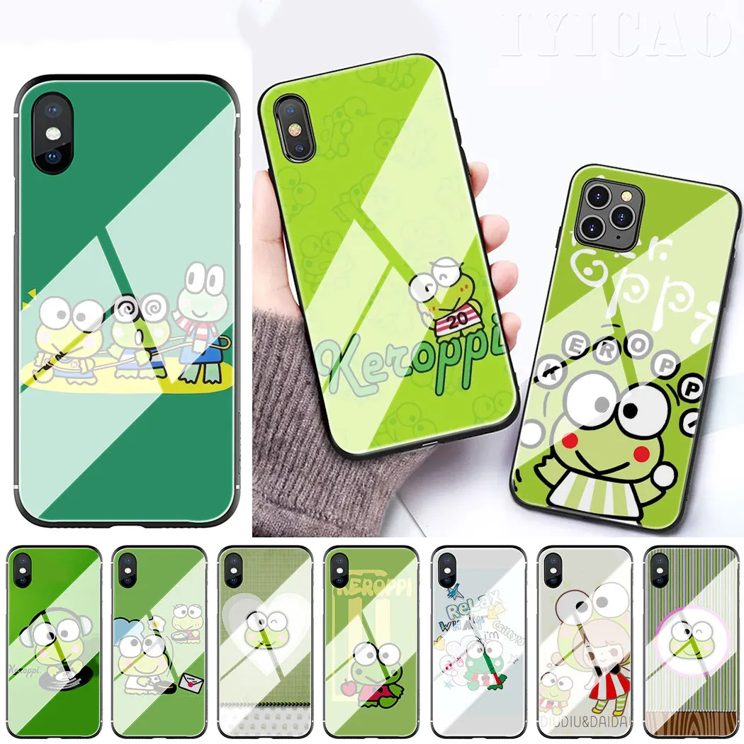 Чехол для телефона IYICAO с милым мультяшным рисунком лягушки keroppi smile из