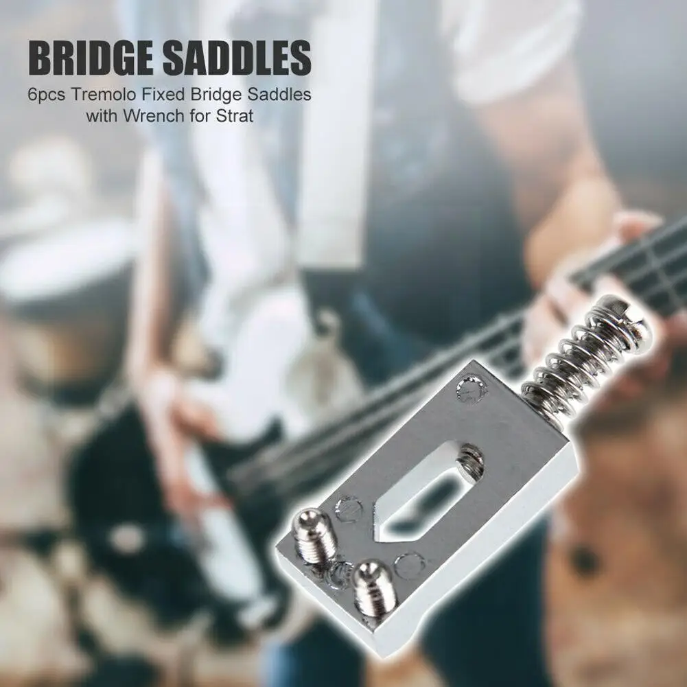 

6pcs/set Rectangular Guitar Bridges Musical Instruments Accessories Guitar X1G2
