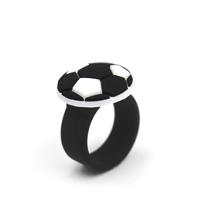

New 8mm wide football style silicone ring Women's sports silicone ring