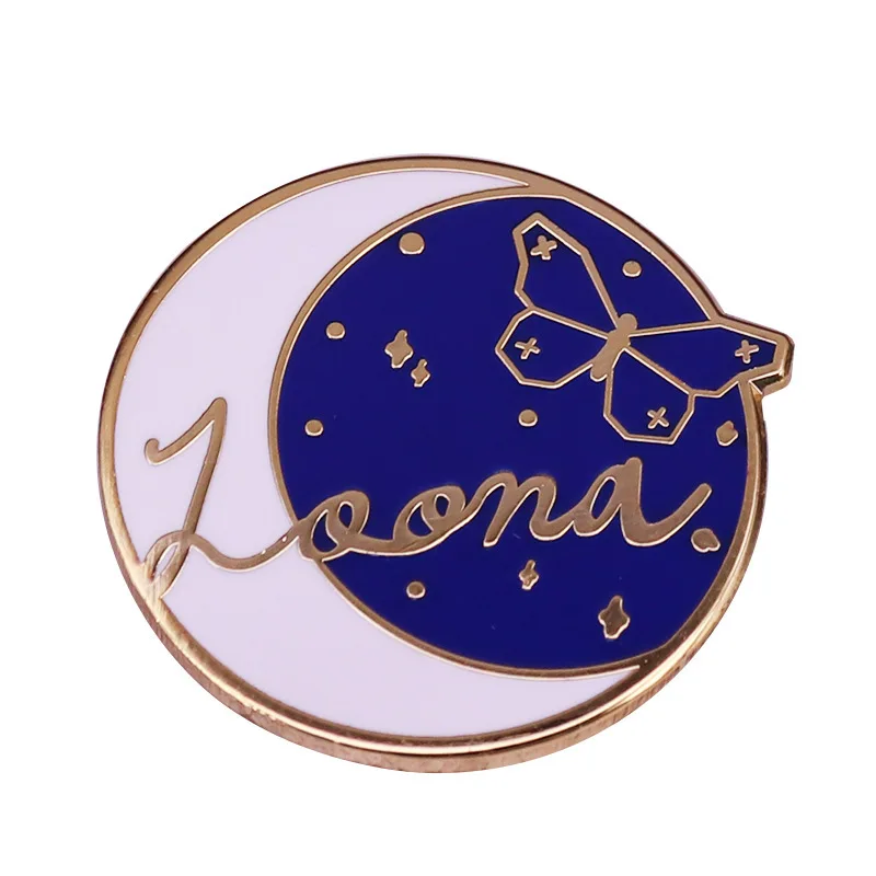 Эмалированная брошь Loona с изображением красивого звездного неба значок для