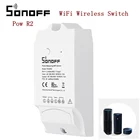 Беспроводной переключатель Sonoff Pow R2, Wi-Fi, включениевыключение, 15 А, умный дом, в режиме реального времени, прибор для измерения потребления энергии, пульт дистанционного управления