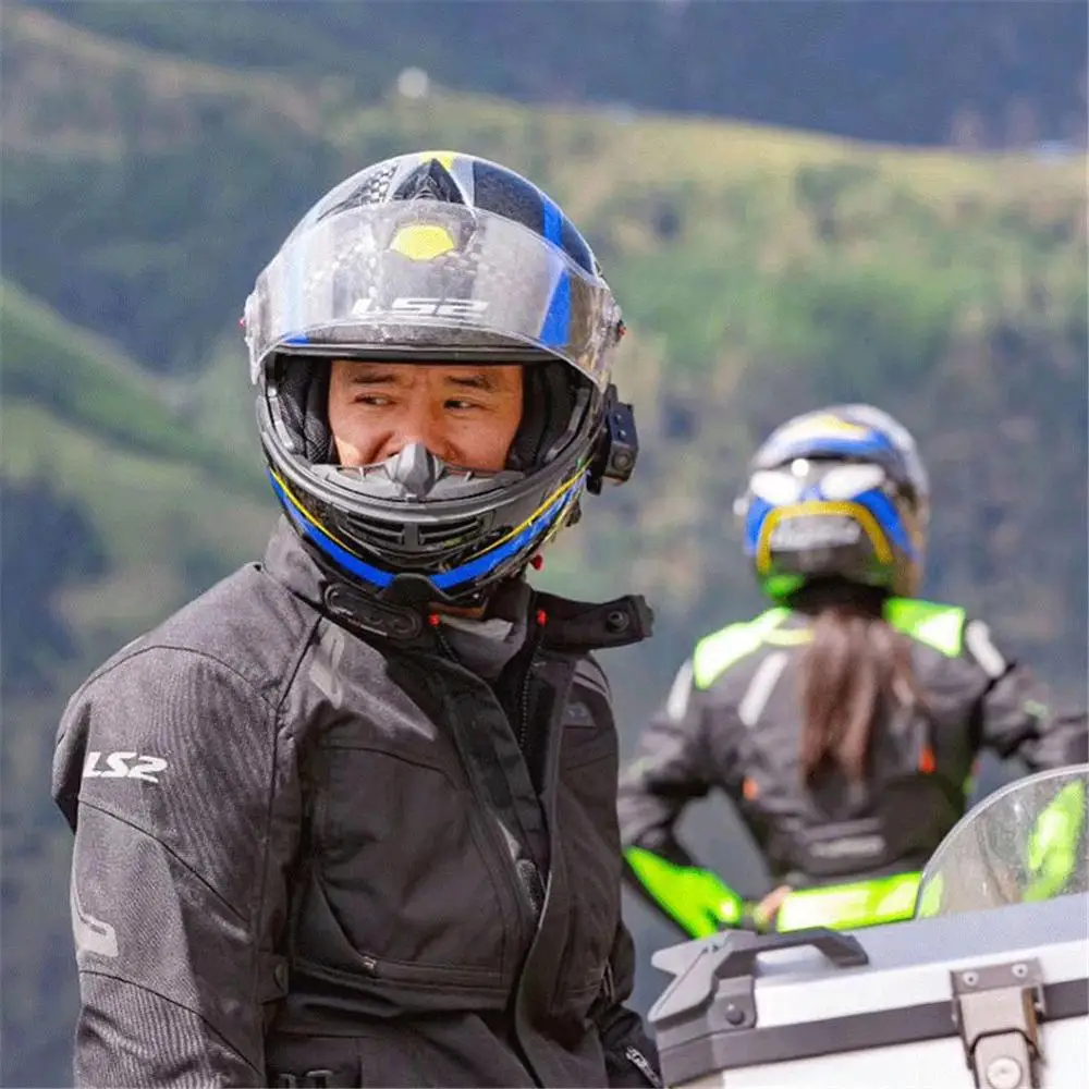 LS2 FF94 углеродное волокно туристический мотоциклетный шлем откидной модульный