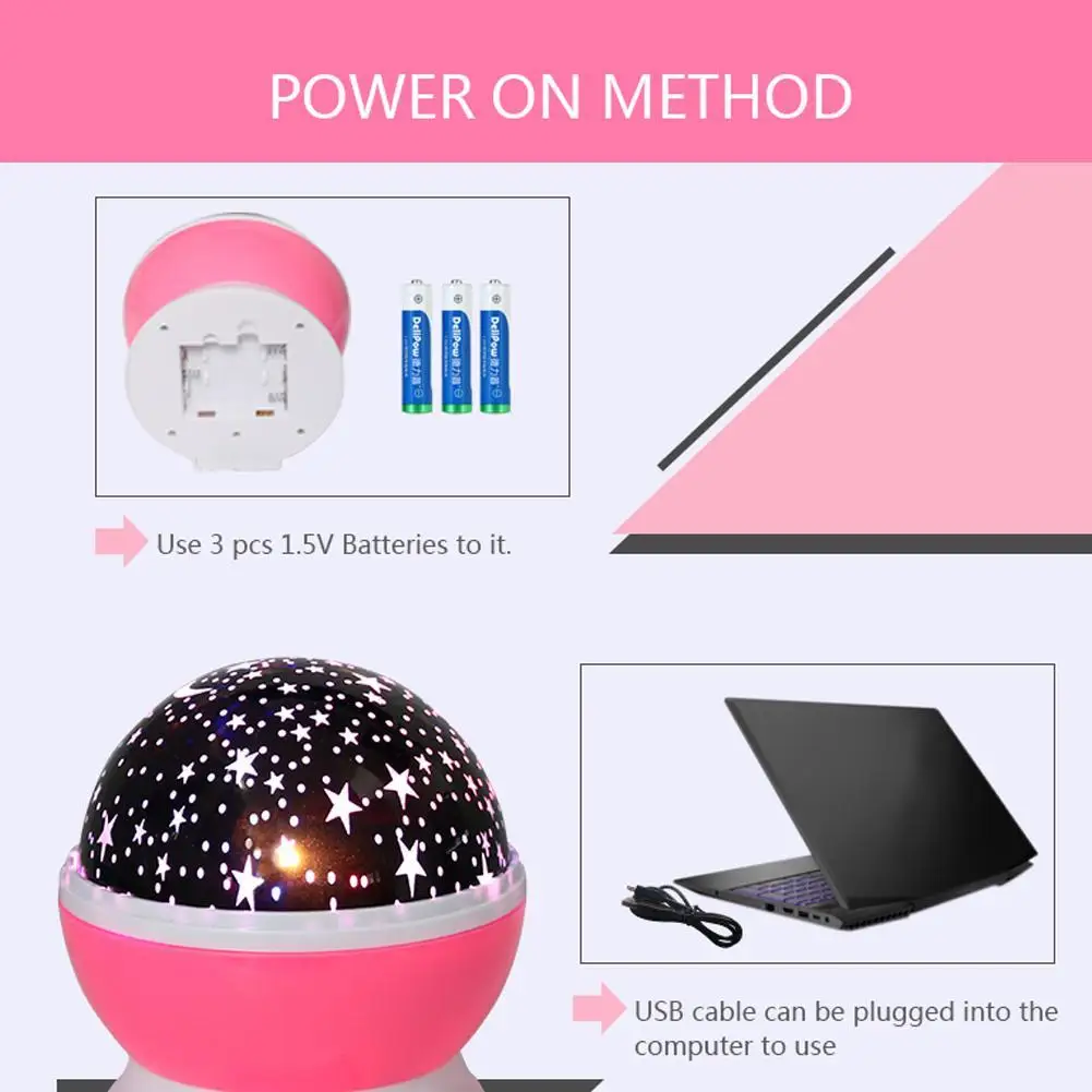 Новый вращающийся ночник Небесный проектор лампа вращающаяся звезда свет