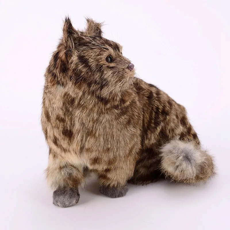 Имитация кота украшение для дома большая кошка статическая модель животного