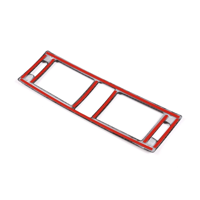 

1 Pcs Carbon Fiber Center Console Air Outlet Cover Trim & 1 Pcs Car Rear Air Conditioning Vent Decorative Frame