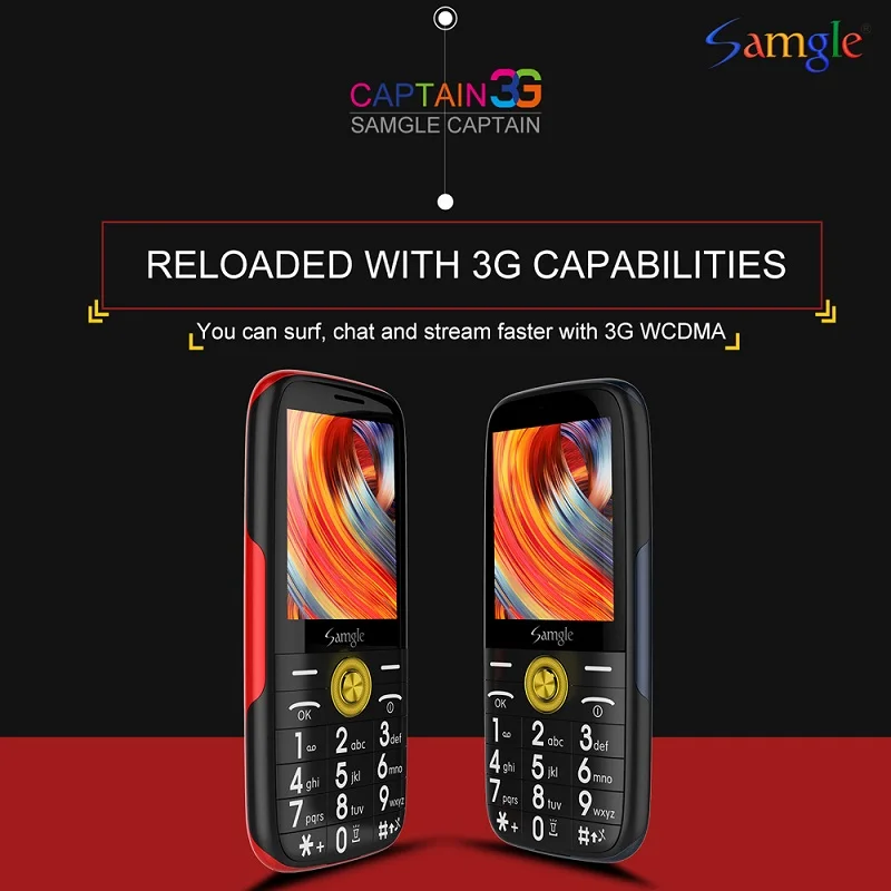 Samgle Bar 3G WCDMA мобильный телефон сверхдлинный режим ожидания большой дисплей