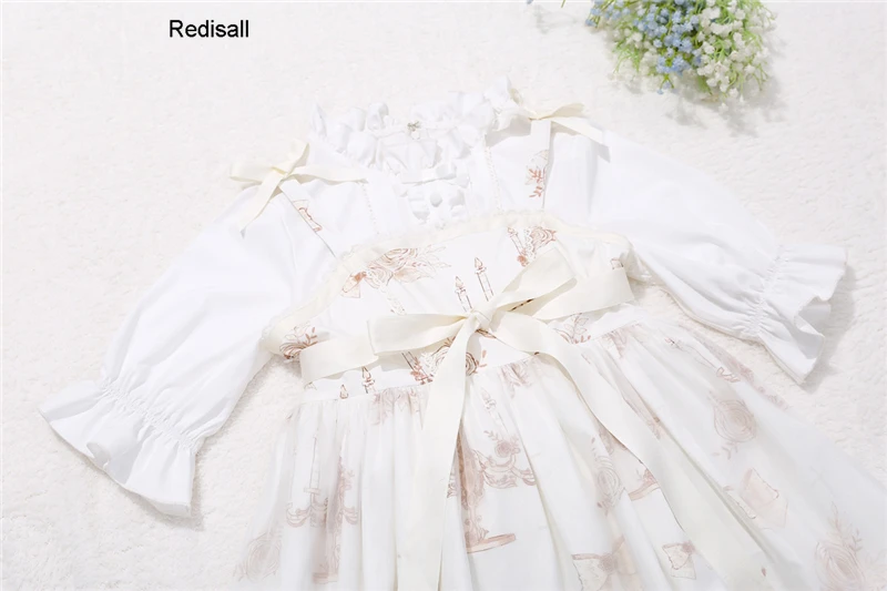 Платье без рукавов в стиле &quotЛолита&quot милое женское платье с завышенной талией
