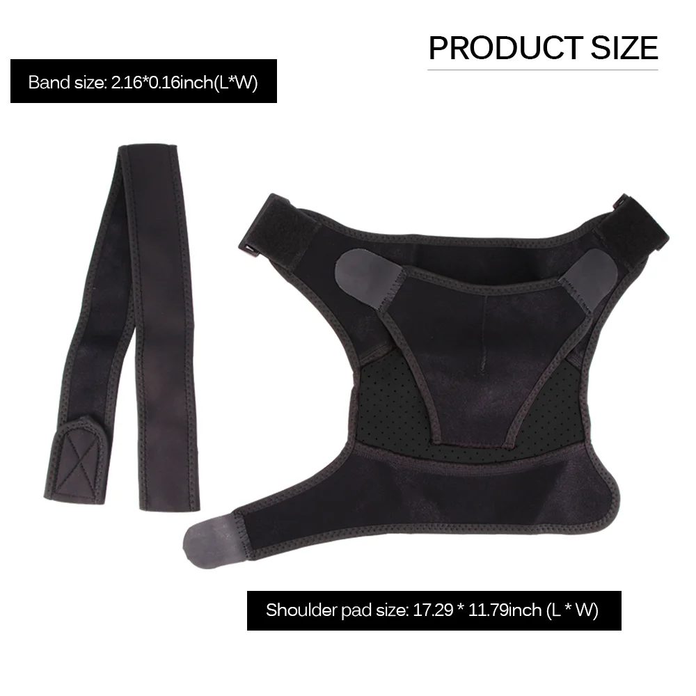 

Shoulder Brace with Pressure Pad Shoulder Support Back Brace Guard Strap Shoulder Pain Ice Pack Shoulder Compression Sleeve