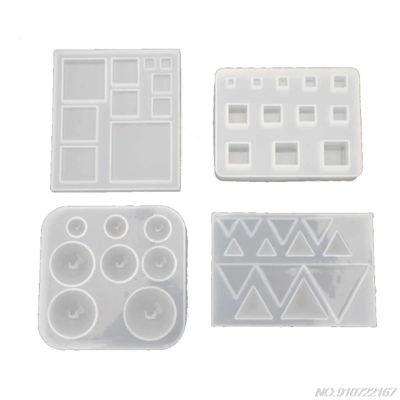 

All Size Square Round Triangle DIY Geometric Resin Silicone Mold Jewelry Tools D14 20 Dropshipping