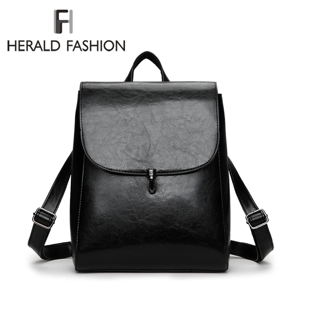 Herald Fashion женские рюкзаки из высококачественной кожи Школьные сумки для женщин