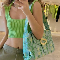 luxury brand bag underarm bag 2021 summer new quality womens designer handbag purses female shoulder canvas messenger bag sac