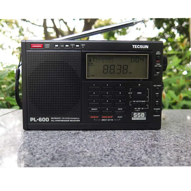 TECSUN PL-600 цифровой радио тюнинг Полнодиапазонный FM/MW/SW-SSB/PLL синтезированный стерео радиоприемник(4xAA) PL600 портативный Радиоприемник