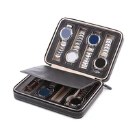 hot sales%ef%bc%81%ef%bc%81%ef%bc%81new arrival 248 grids portable faux leather zipper travel watch storage case box organizer wholesale dropshipping