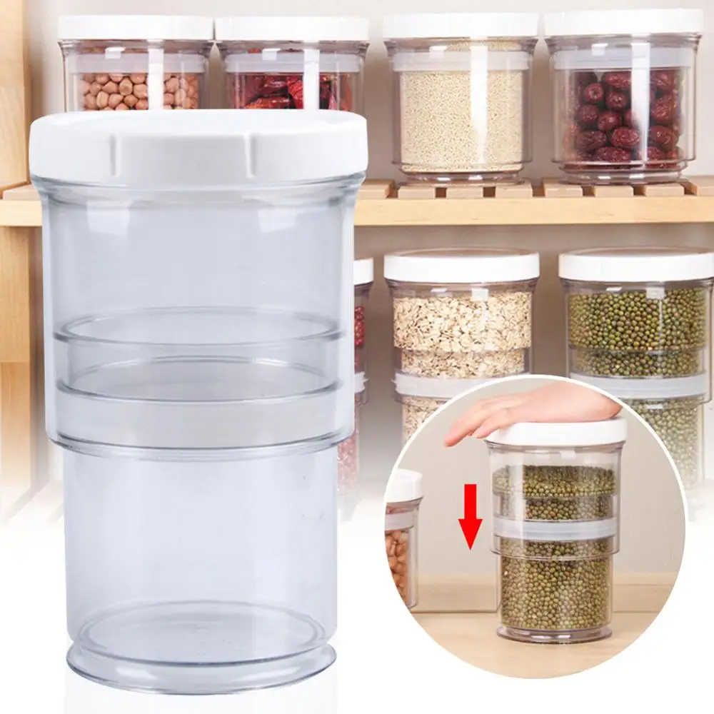 Пластиковый контейнер для хранения хлопьев Кухонный Контейнер зерна и риса
