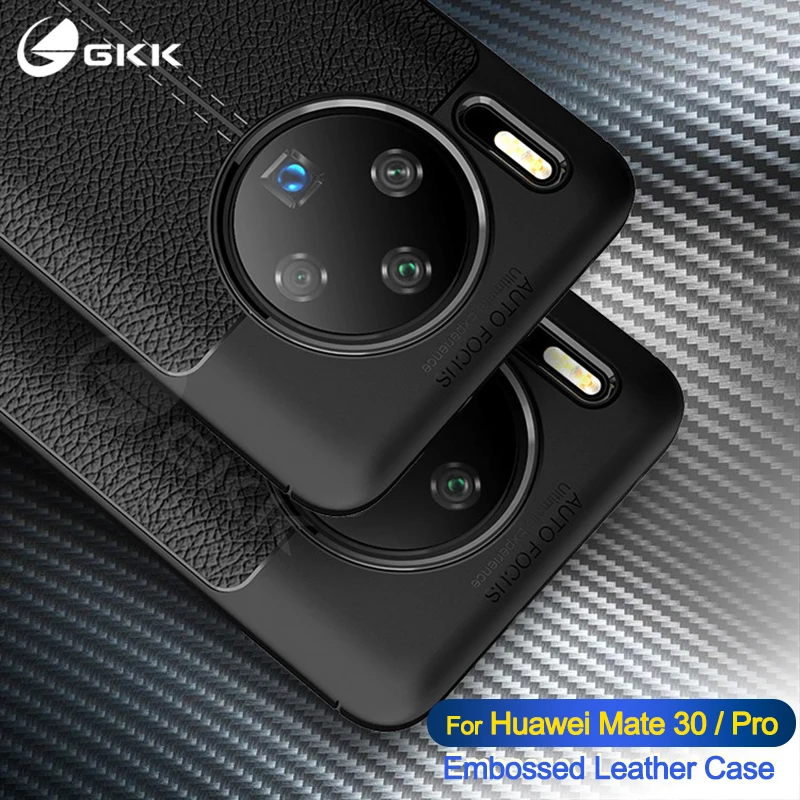 Оригинальный чехол GKK для huawei mate 30 Pro Lite деловая кожа с рисунком личи Мягкий ТПУ |
