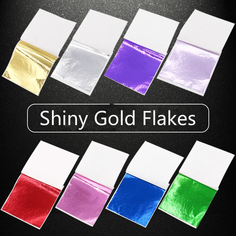 Блестящие золотые хлопья из смолы сделай сам роскошное художественное украшение
