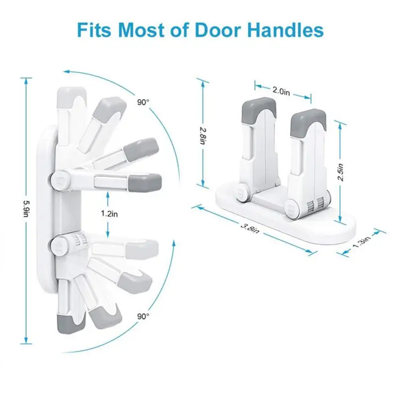 1 шт. дверной рычаг самоклеющийся замок безопасности для детей абс + ТПЭ материал