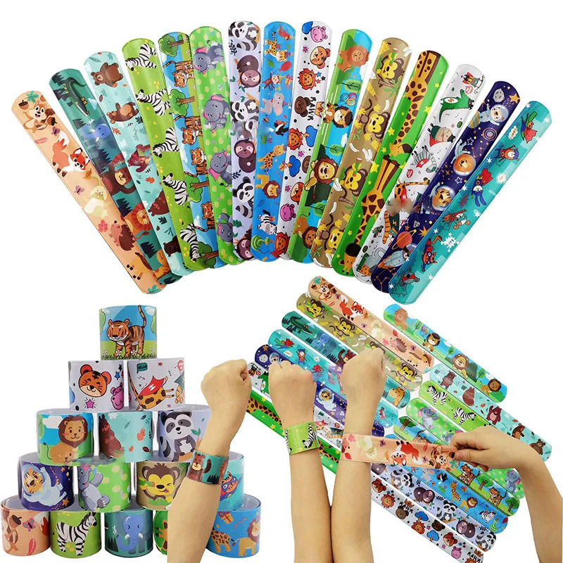 

Cute Animal Party Clap Circle Toys Tropic Theme Jungle Birthday Party Kids Safari Woodland Forest Parti Decor Kids Favor Gifts