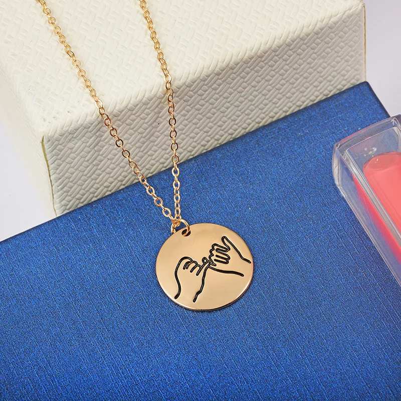 Круглое ожерелье с подвеской Я люблю тебя 2020|Ожерелья подвеской| |