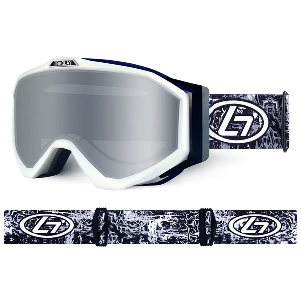 Профессиональные лыжные очки с двухслойными линзами незапотевающие UV400 для