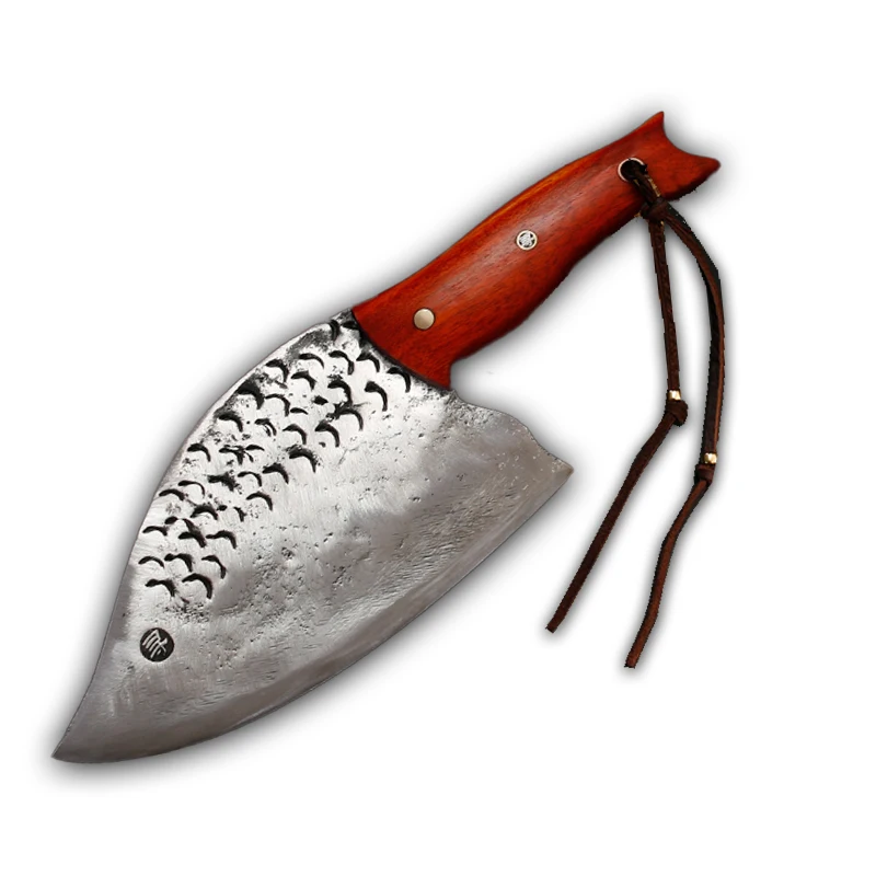 

Стальной нож YEELONG ручной работы из углеродистой стали, кухонный шеф-повар, домашний профессиональный нож с деревянной ручкой