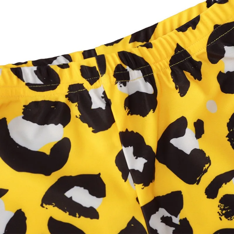 

Leopard Print Sleeveless Shorts Girls Clothing Suit Top & Shorts Children Set O-neck Casual Summer Clothes 2Pcs Set