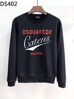 2021 new italian fashion trendy brand dsquared2 mens high end printed round neck sweater ds402
