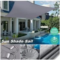 300d waterproof shade sail square rectangle garden terrace canopy swimming sun shade sails outdoor camping yard sail awnings