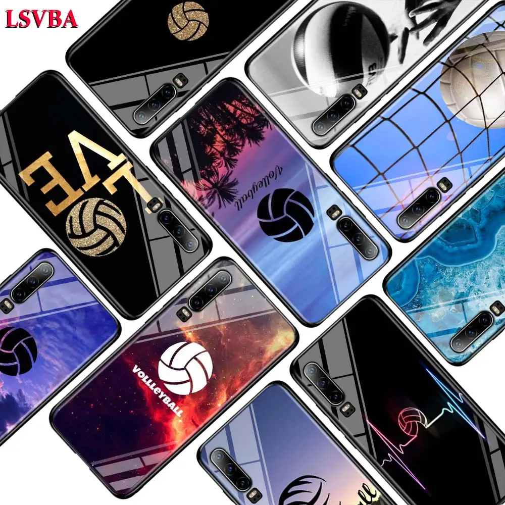 Волейбольный Спорт для Huawei P Smart Z Plus 2019 P30 P20 Pro P10 P9 P8 Lite суперъяркий глянцевый чехол