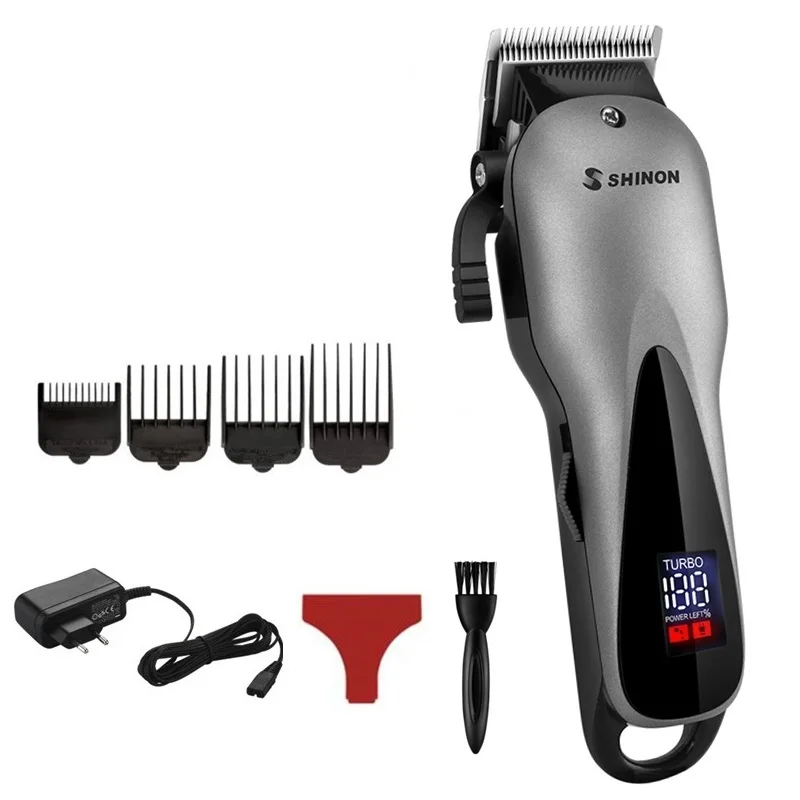 4 guide combs Беспроводные машинки для стрижки волос, профессиональная электрическая машинка для стрижки волос для мужчин, регулируемая машинка для стрижки волос, головка для стрижки волос для andis - Цвет: 4 guide combs