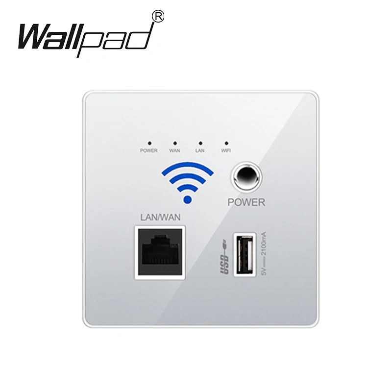Новинка белая USB розетка беспроводная wifi usb зарядка розетка, настенный встроенный беспроводной AP маршрутизатор, 3g wifi повторитель - Цвет: Серый