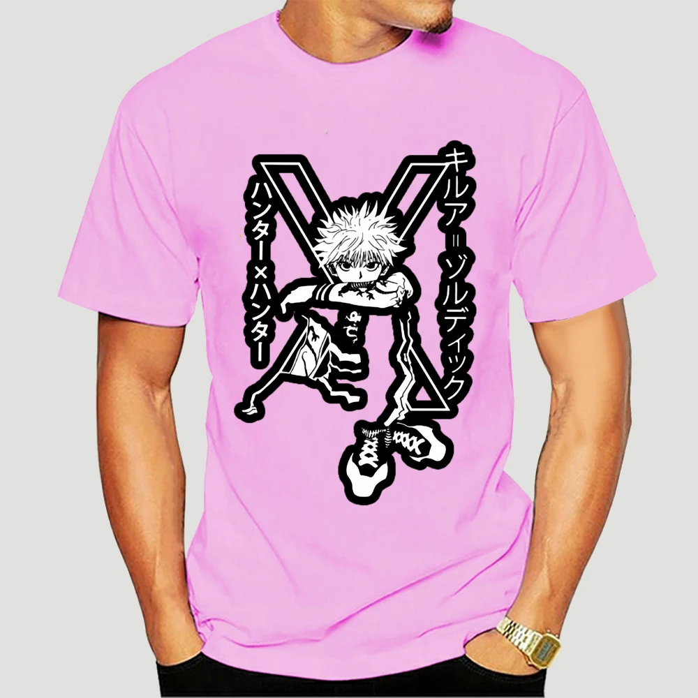 

Killua Zoldyck T Shirt for Men Pre-shrunk Cotton Handsome T-shirt Crew Neck Short Sleeve Hunter x Hunter Tee Slim Fit 3927X