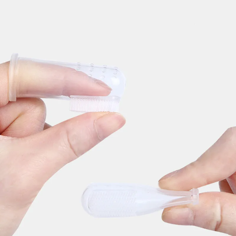 Супермягкая Силиконовая зубная щетка на палец для домашних животных собак кошек