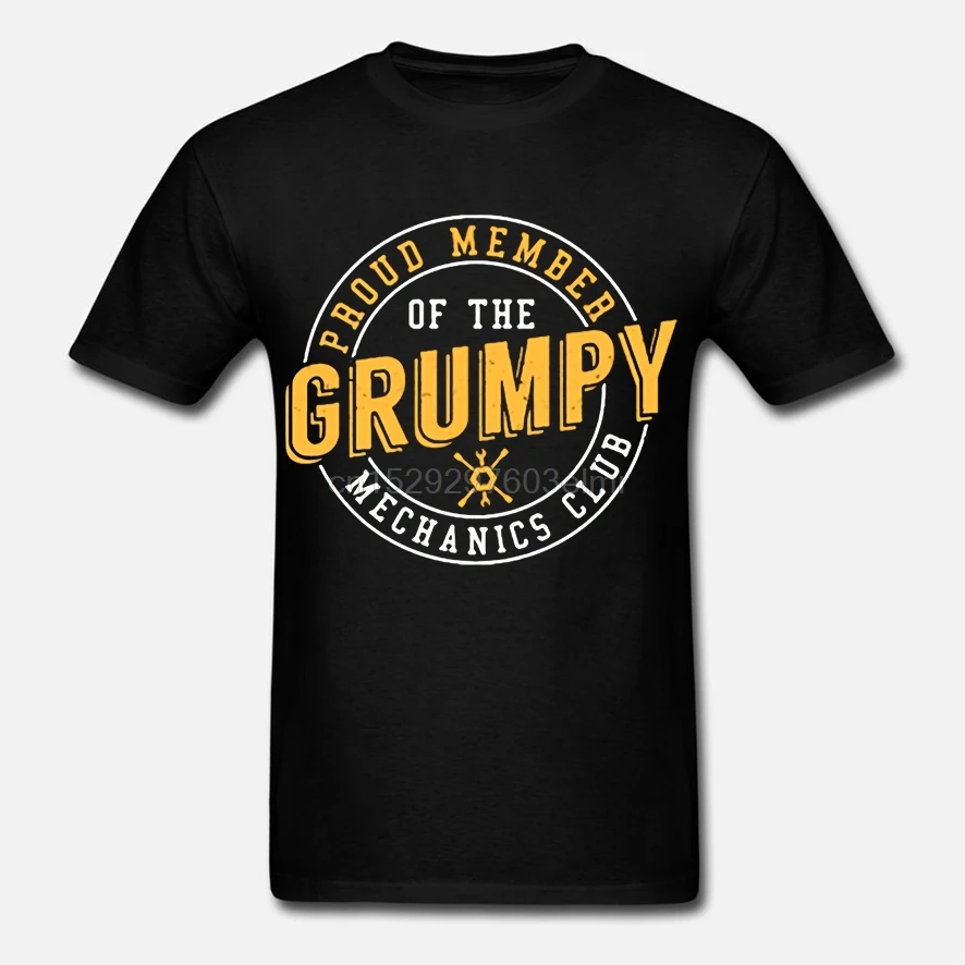 Мужская футболка гордый член клуба механика Grumpy Женская |